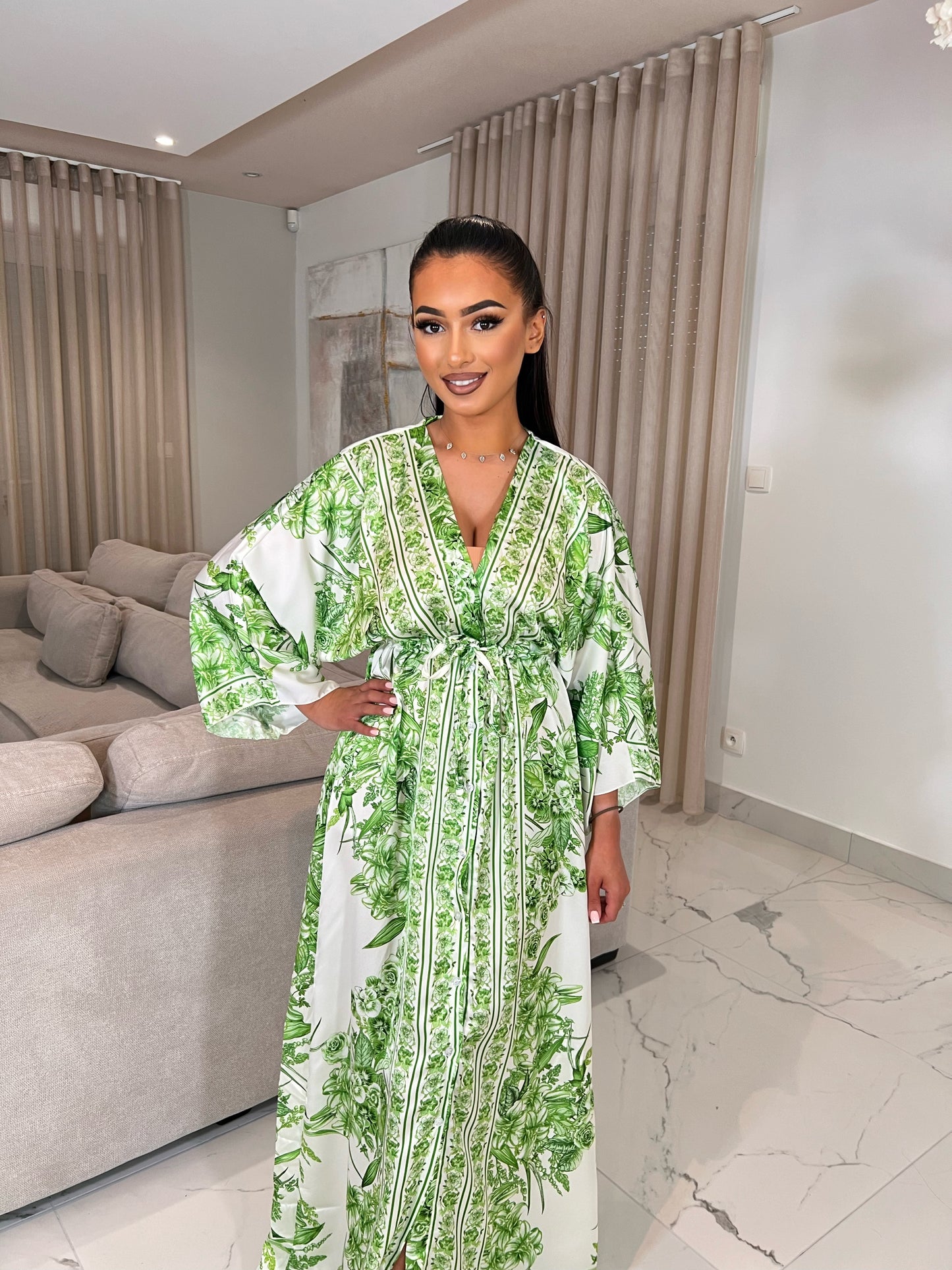 Robe-Kimono Fidji vert